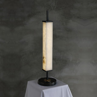 Alabaster Serano Brass Table Lamp