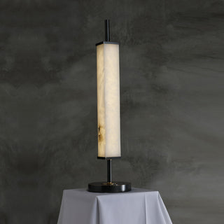 Alabaster Serano Brass Table Lamp