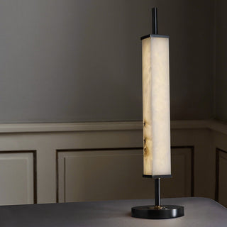 Alabaster Serano Brass Table Lamp