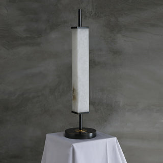 Alabaster Serano Brass Table Lamp