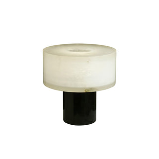 Alabaster Solid Cylindrical Table Lamp