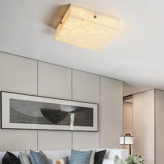 Alabaster Square Flushmount Ceiling Light