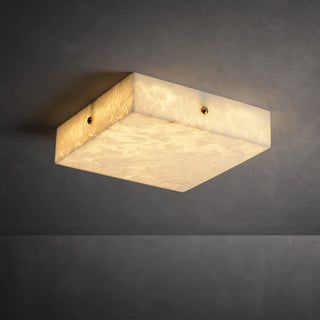 Alabaster Square Flushmount Ceiling Light