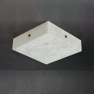 Alabaster Square Flushmount Ceiling Light