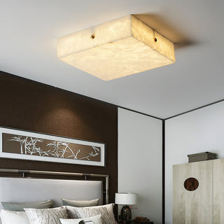 Alabaster Square Flushmount Ceiling Light