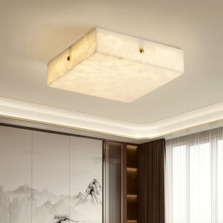 Alabaster Square Flushmount Ceiling Light