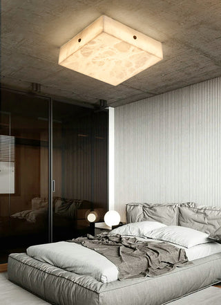 Alabaster Square Flushmount Ceiling Light