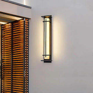 Alabaster Square Outdoor Wall Light