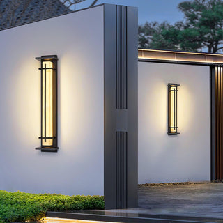 Alabaster Square Outdoor Wall Light