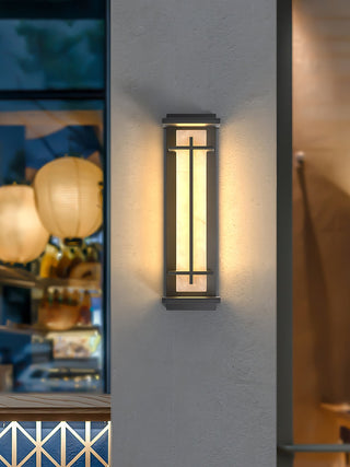 Alabaster Square Outdoor Wall Light