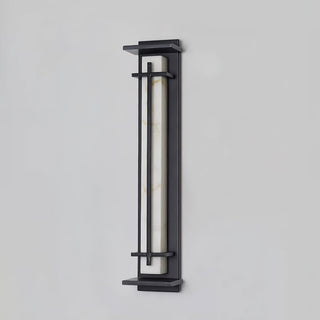 Alabaster Square Outdoor Wall Light