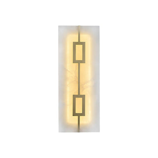 Alabaster Square Rectangular Wall Light