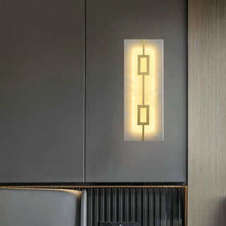 Alabaster Square Rectangular Wall Light