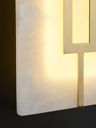 Alabaster Square Rectangular Wall Light