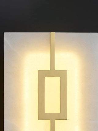 Alabaster Square Rectangular Wall Light