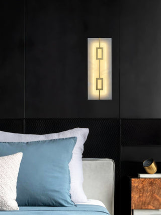 Alabaster Square Rectangular Wall Light