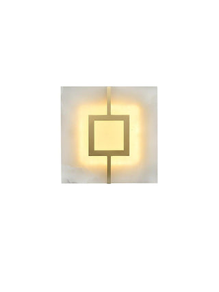 Alabaster Square Rectangular Wall Light