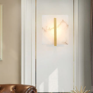 Alabaster Square Wall Sconce