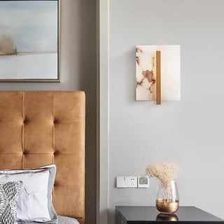 Alabaster Square Wall Sconce