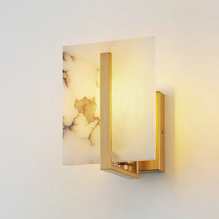 Alabaster Square Wall Sconce