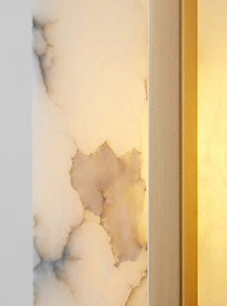 Alabaster Square Wall Sconce