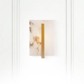 Alabaster Square Wall Sconce