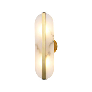 Alabaster Stone Brass Wall Lamp