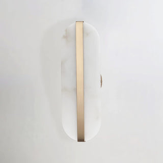 Alabaster Stone Brass Wall Lamp