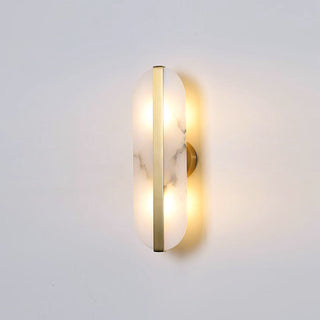 Alabaster Stone Brass Wall Lamp