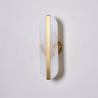 Alabaster Stone Brass Wall Lamp