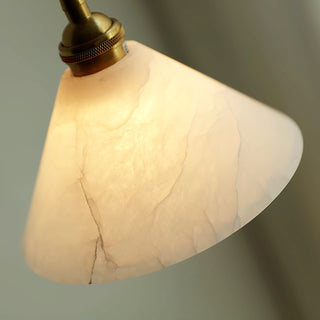 Alabaster Triangle Cone Pendant Light