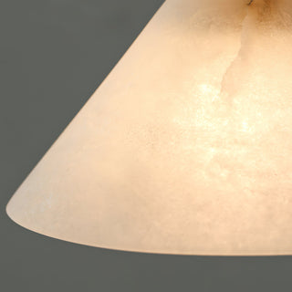 Alabaster Triangle Cone Pendant Light