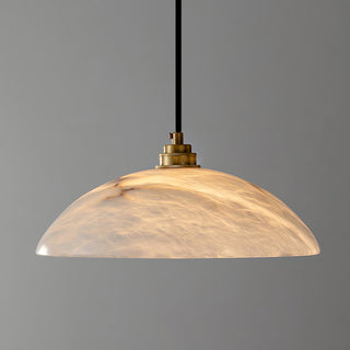 Alabaster Dome Pendant Light