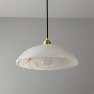 Alabaster Dome Pendant Light