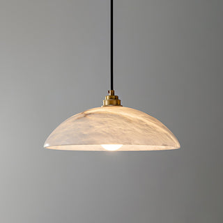 Alabaster Dome Pendant Light