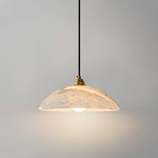 Alabaster Dome Pendant Light