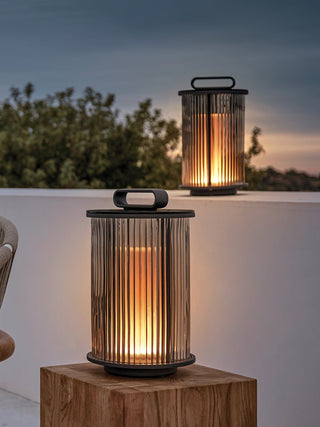 Ambient Line Lantern Garden Lights.Gloster Ambient Small Line Lantern.Ambient Line Lantern.Line Glass Lantern.Outdoor Lighting.gloster ambient small line lantern.Gloster Ambient Line Outdoor Solar Lantern