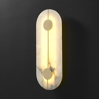 Artistic Brass Alabaster Wall Lamp