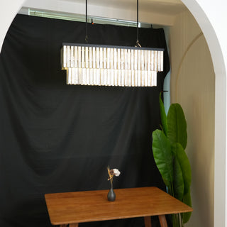 Astrid Capiz Rectangular Chandelier