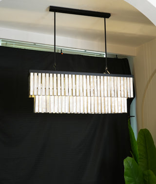 Astrid Capiz Rectangular Chandelier