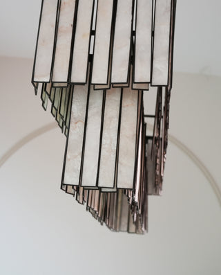 Astrid Capiz Rectangular Chandelier