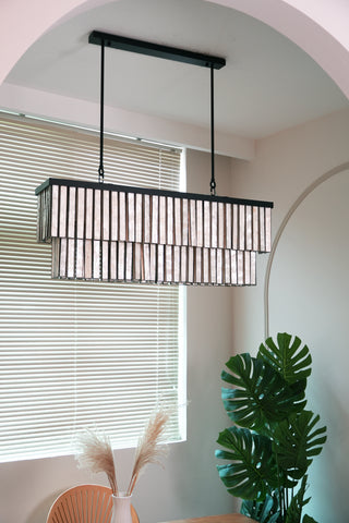 Astrid Capiz Rectangular Chandelier