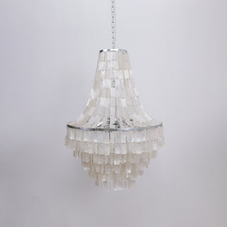 Boho Tiered Capiz Chandelier