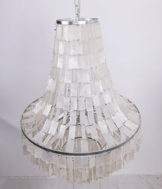 Boho Tiered Capiz Chandelier