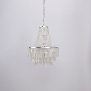 Boho Tiered Capiz Chandelier