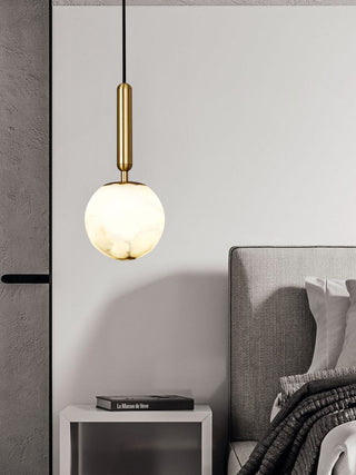 Round Bosso Alabaster Pendant Lamp