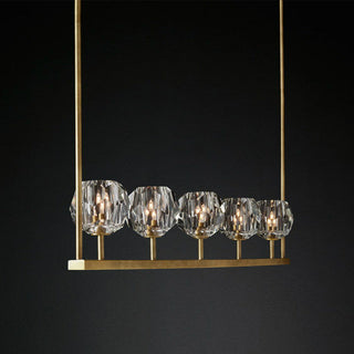 boule de cristal pendant. Boule De Cristal Linear Chandelier replica. boule de cristal linear chandelier. rh boule de cristal round cluster chandelier.