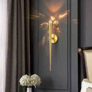 Spinal Tube Crystal Wall Sconce