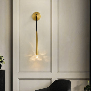 Brass Spinal Tube Wall Lamp.Aquitaine Wall Lamp.Aquitaine Sconce.Crystal LED Wall Lamp.Wall Sconce.