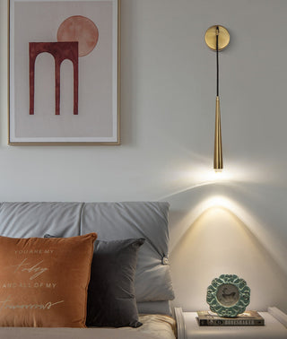 Brass Spinal Tube Wall Lamp.Aquitaine Wall Lamp.Aquitaine Sconce.Crystal LED Wall Lamp.Wall Sconce.